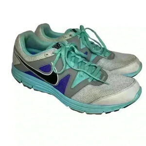 NIKE Lunarfly+ 3 Pure Platinum Multicolor Running Shoes #487751-004 Women Sz 11